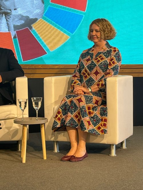 Leticia Valera participa en la mesa "La ciudad que cuida" del III Observatorio Objetivos de Desarrollo Sostenible celebrado en Valencia.