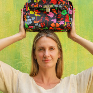 Bolso estampado Rosalie Mini Arcoíris