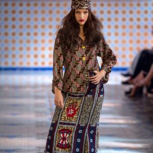 Falda larga estampado africano Diabaté