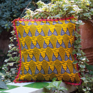 Funda de cojín estampado africano Alizé