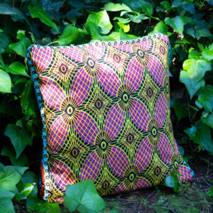 Funda de cojín estampado africano Sirocco